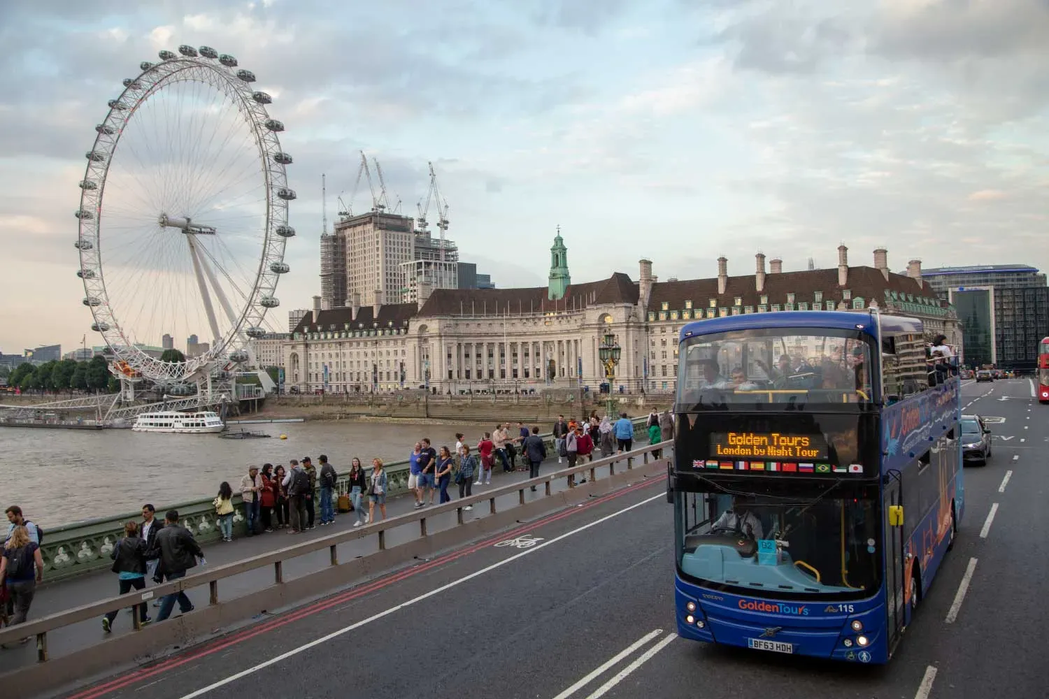 London by Night Open Top Sightseeing Bus Tour